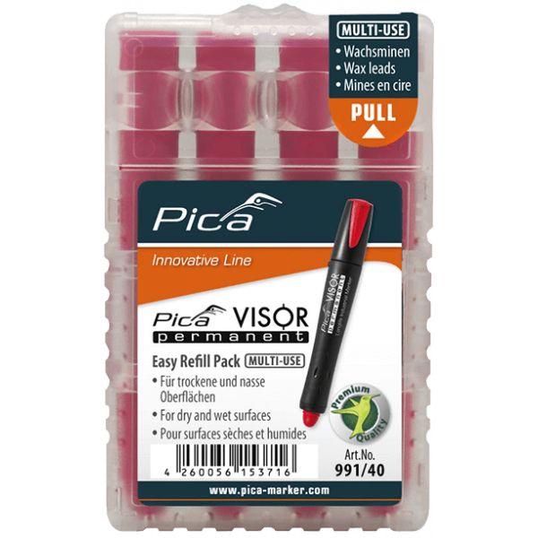 Pica VISOR Refill Pack Röd